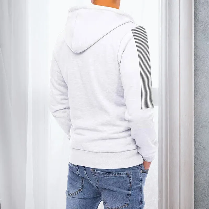 Men's Spring Autumn Casual Fashion Printed Hooded Sweatshirt