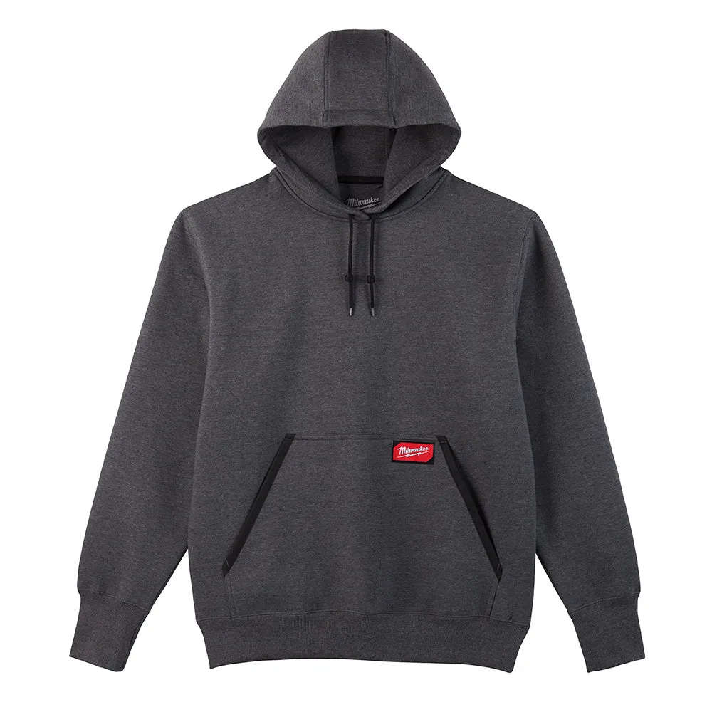 Milwaukee 350 Gray Heavy Duty Pullover Hoodie