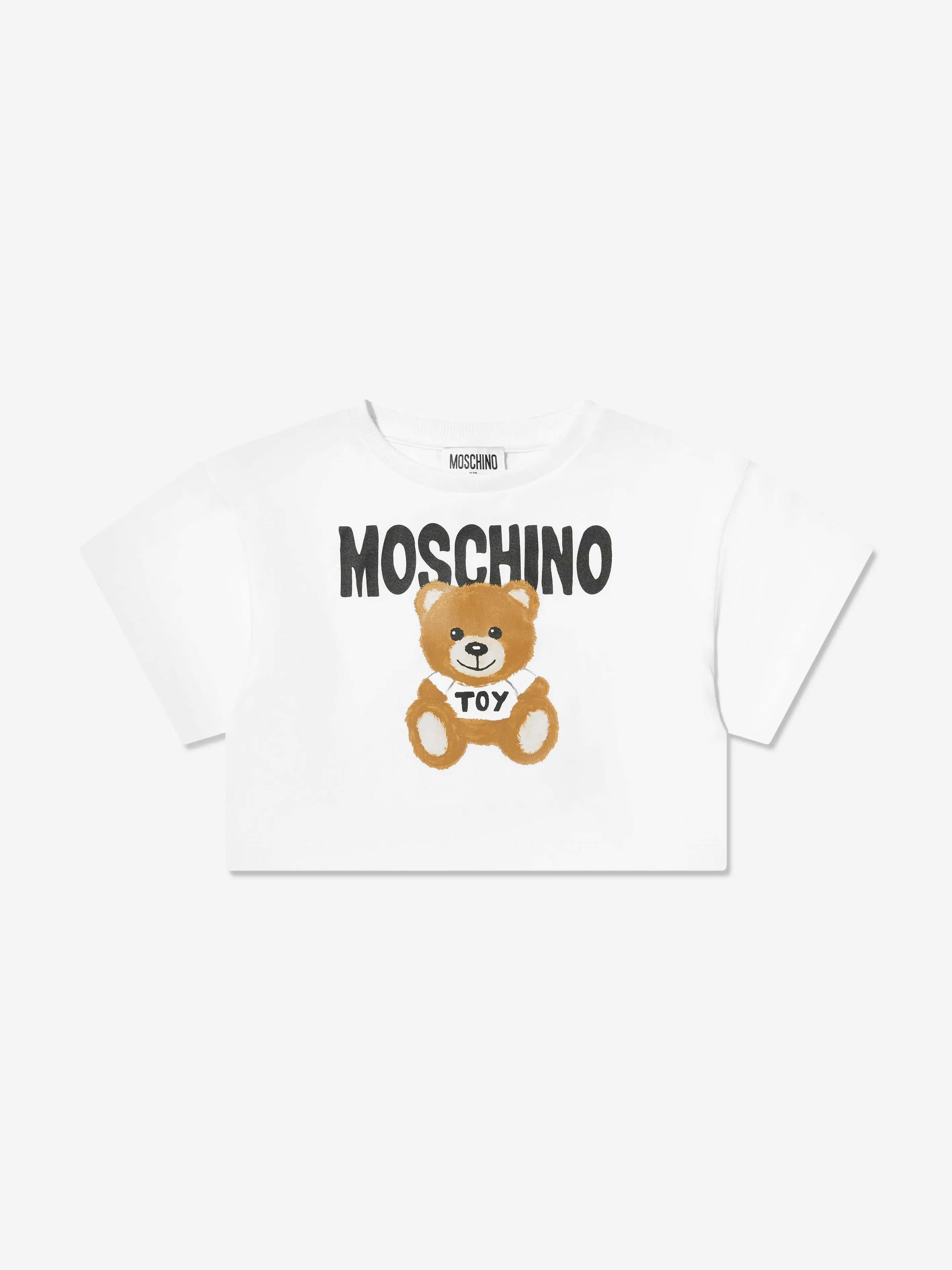 Moschino Girls T-Shirt And Cycling Shorts Set in White