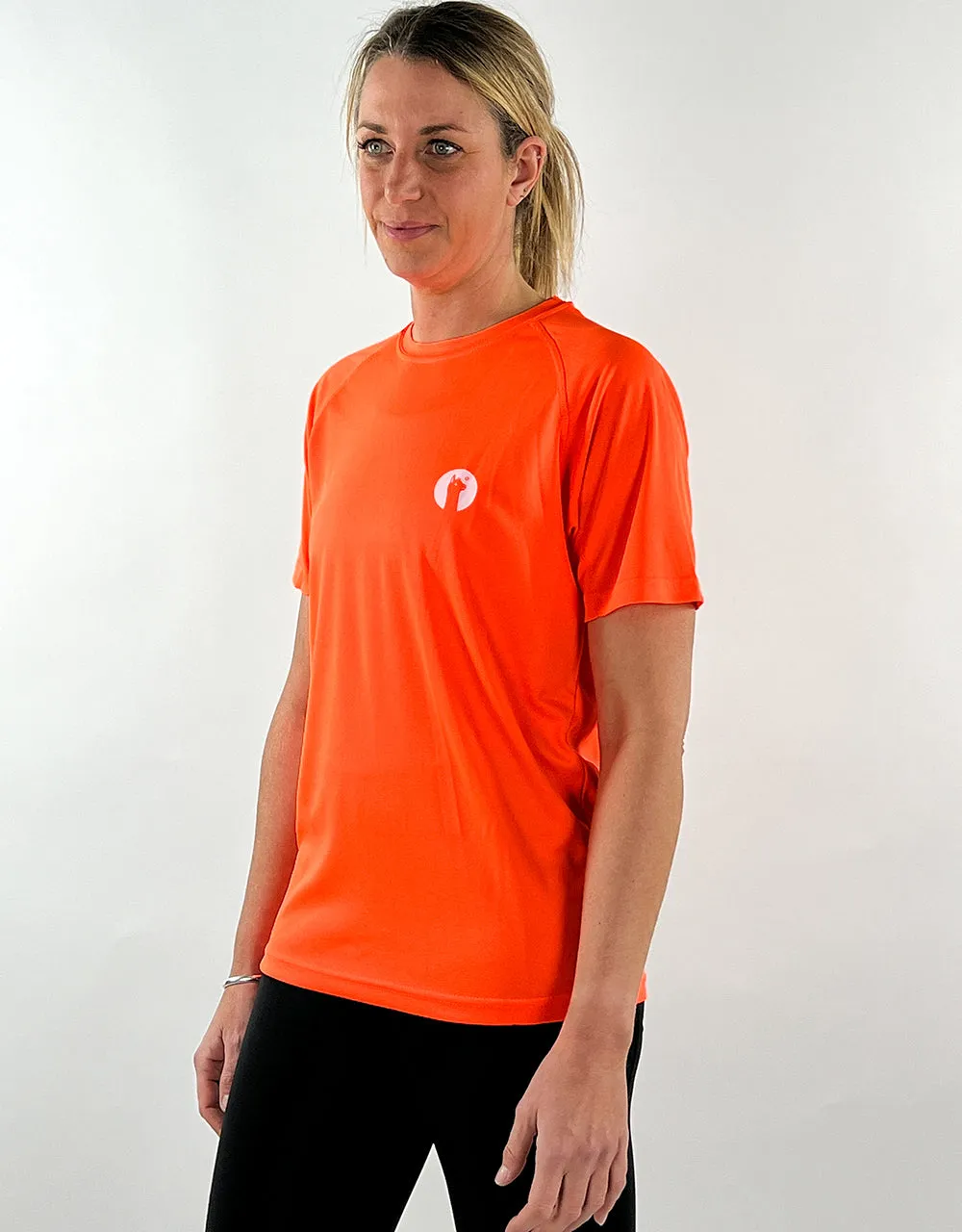 Orange Active Llama T-Shirt