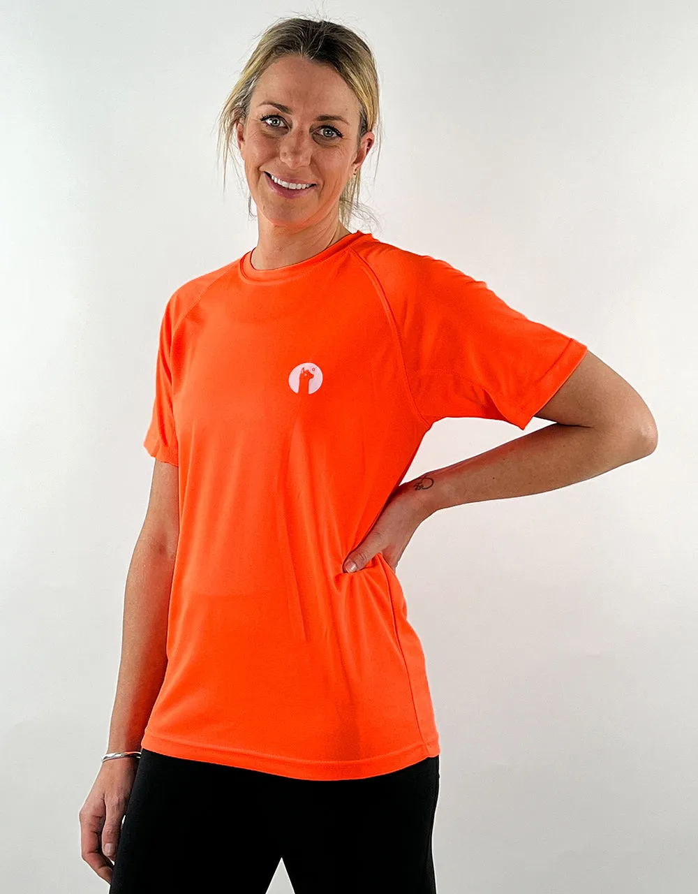 Orange Active Llama T-Shirt