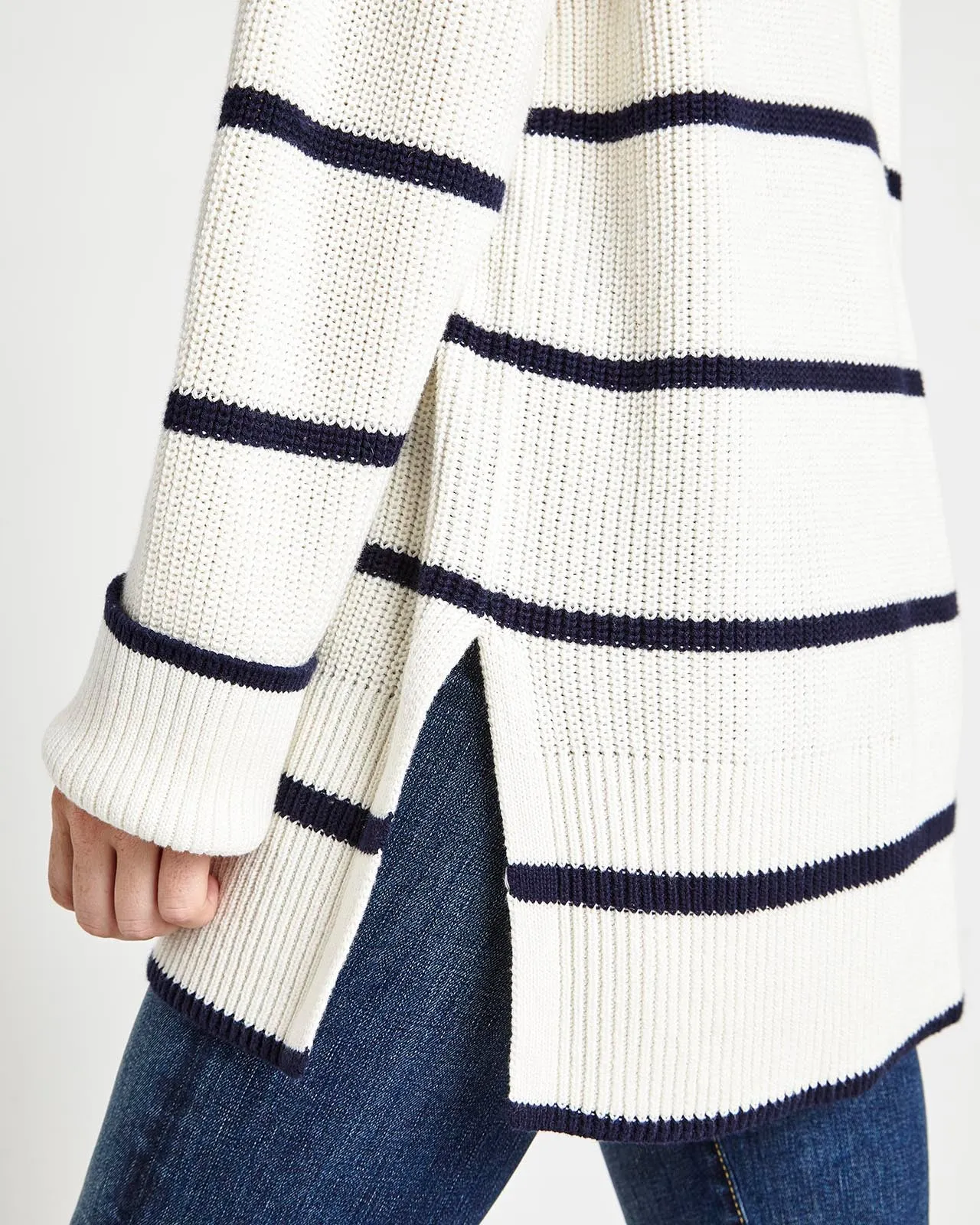 Parker Stripe Crew Sweater