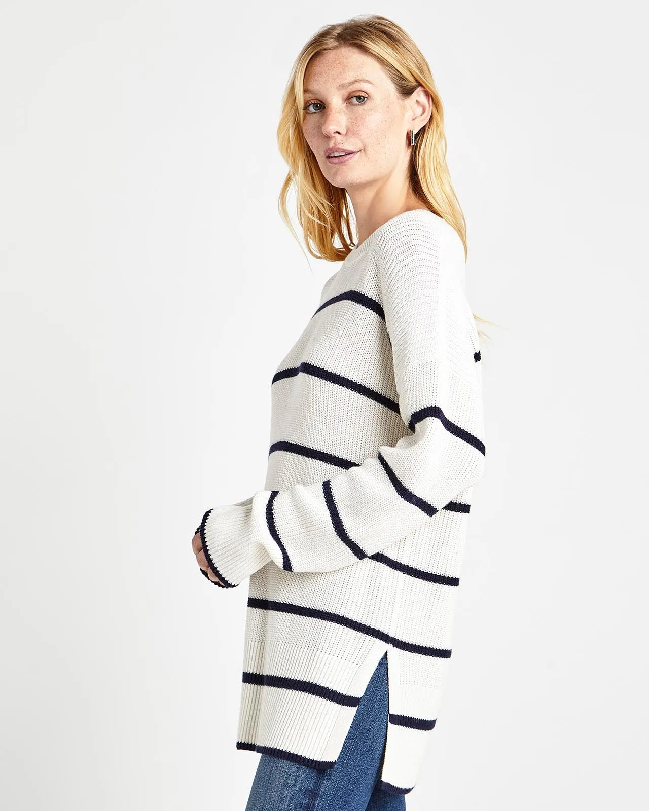 Parker Stripe Crew Sweater