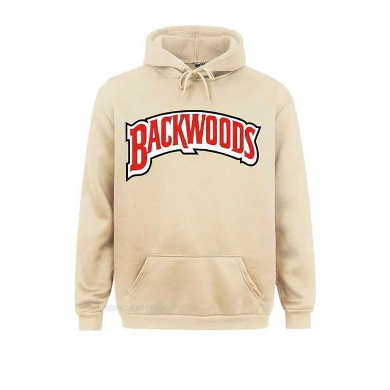 "Backwoods Logo Hoodie: Classic Men's Pullover for a Funny, Oversized, and Kawaii Style"