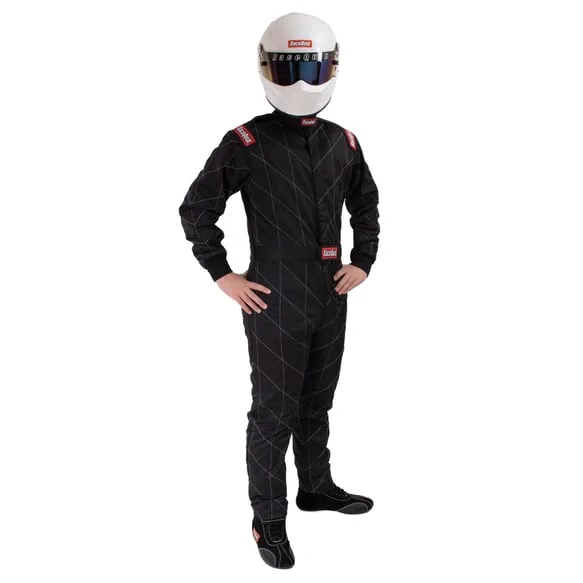 RaceQuip One Piece Multi Layer Fire Suit - Black - 2XL - 91609079