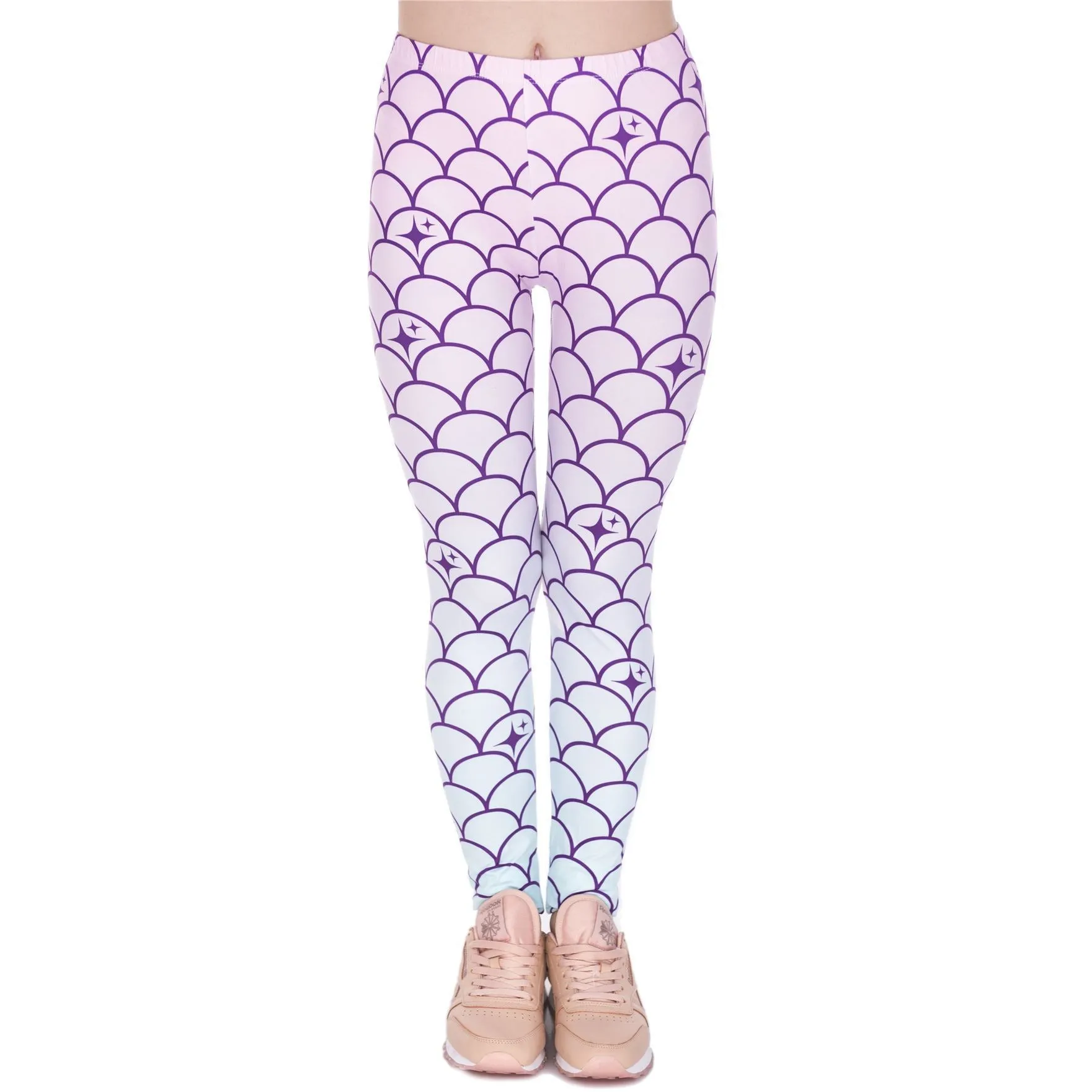 Regular Leggings (8-12 UK Size) - Mermaid Tail