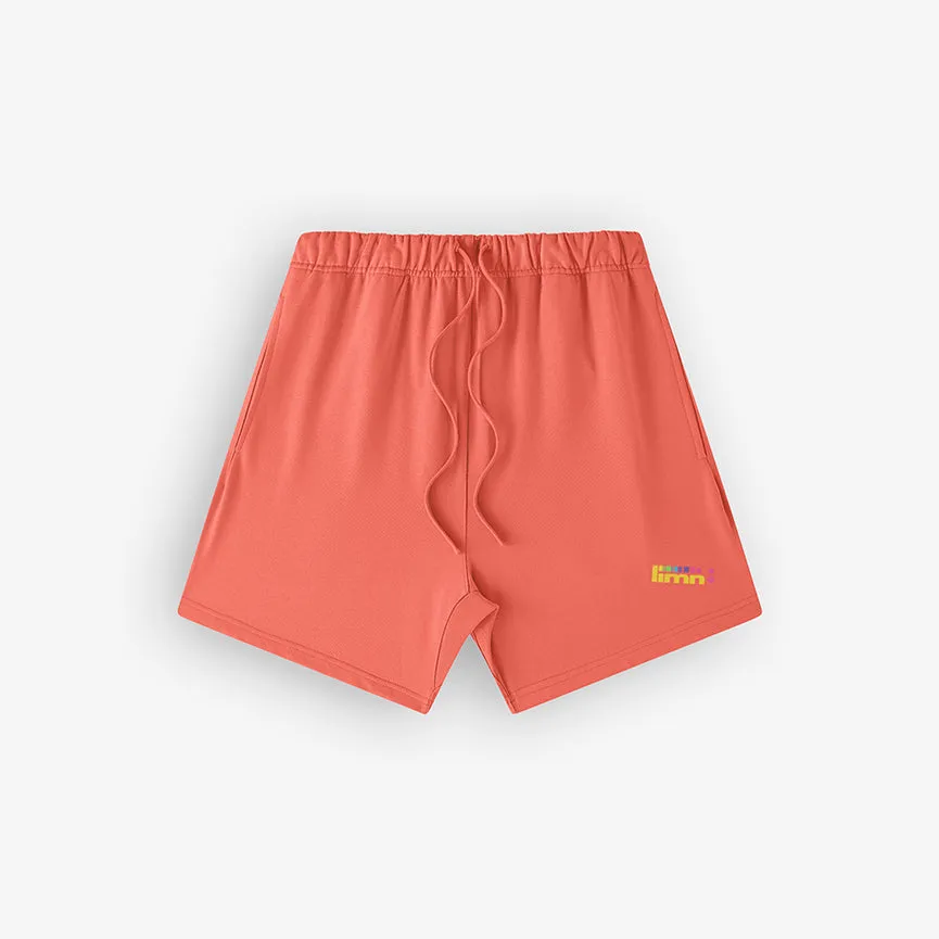 Salmon Fleece Shorts