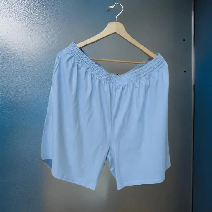 Sky Blue Cotton Shorts