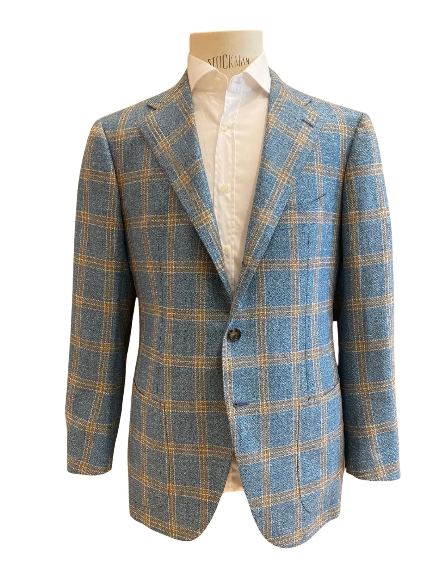 Sky Blue Windowpane Sportcoat