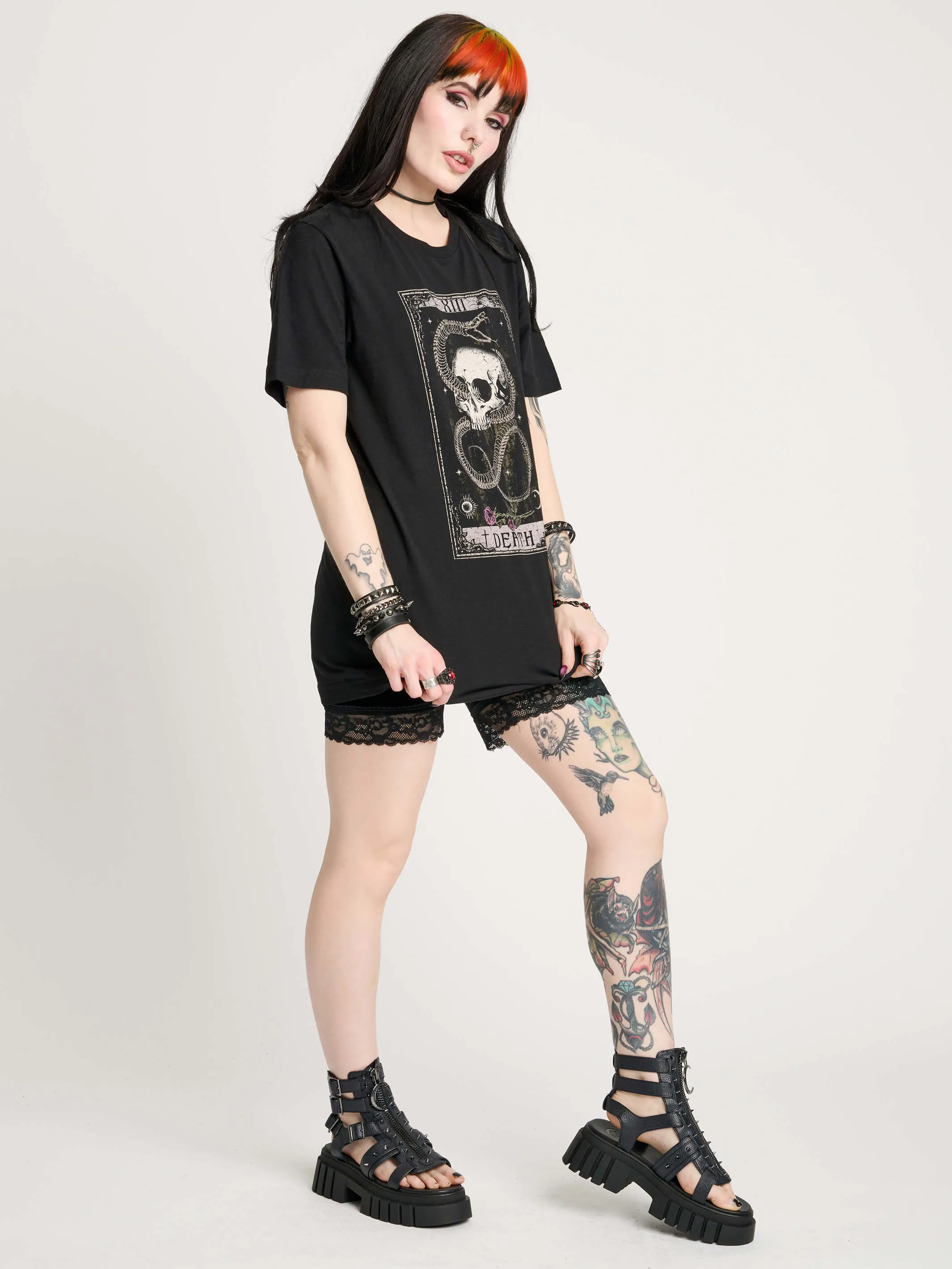 Snake & Skull Death Tarot T-shirt