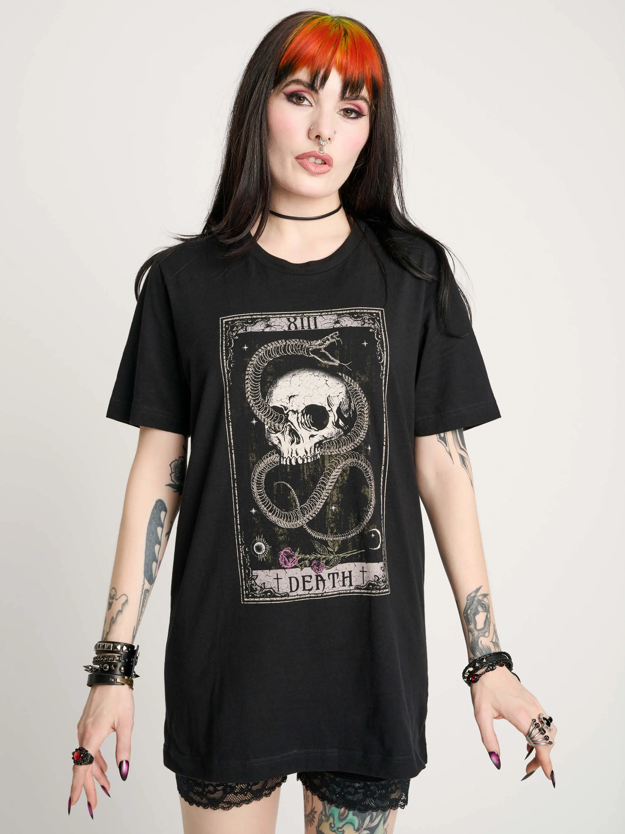 Snake & Skull Death Tarot T-shirt