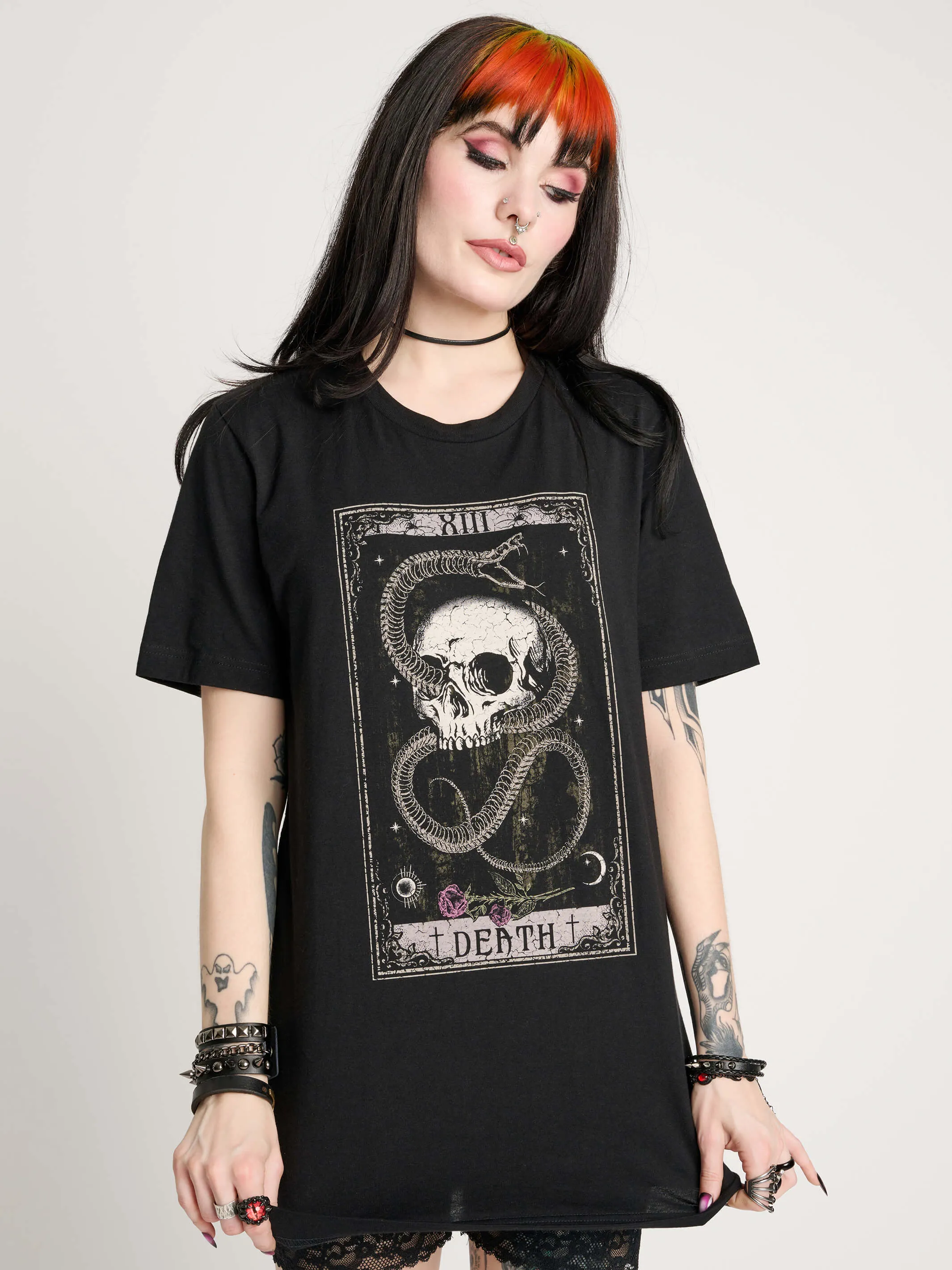 Snake & Skull Death Tarot T-shirt