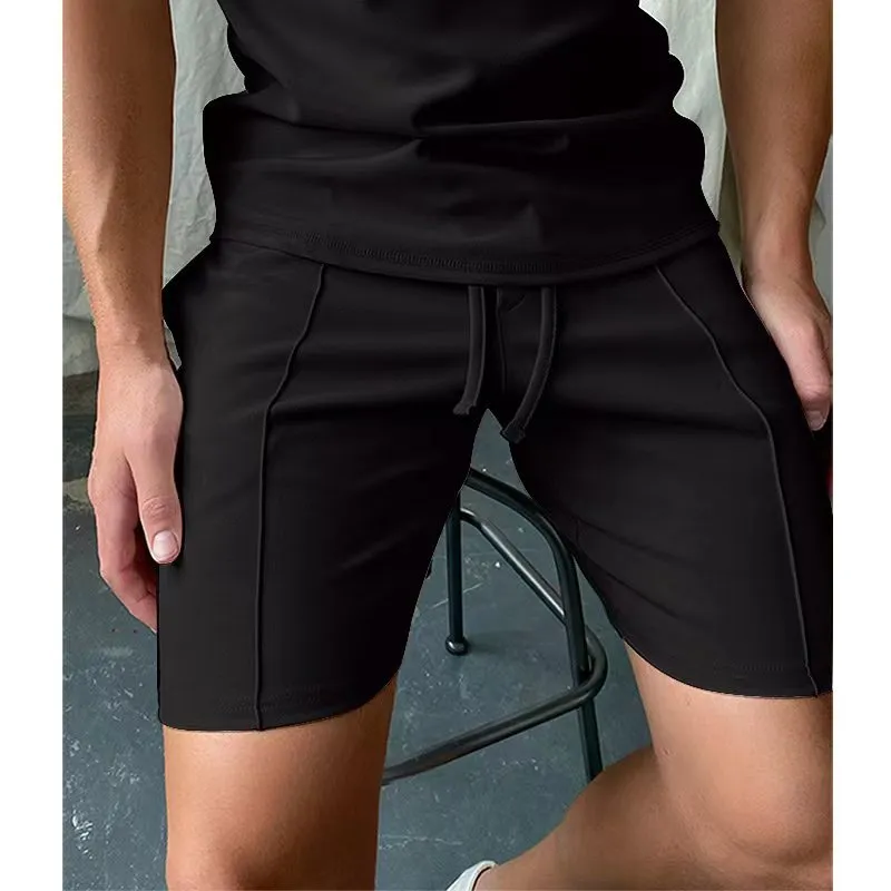 Solid Color Casual Fitness Sport Shorts