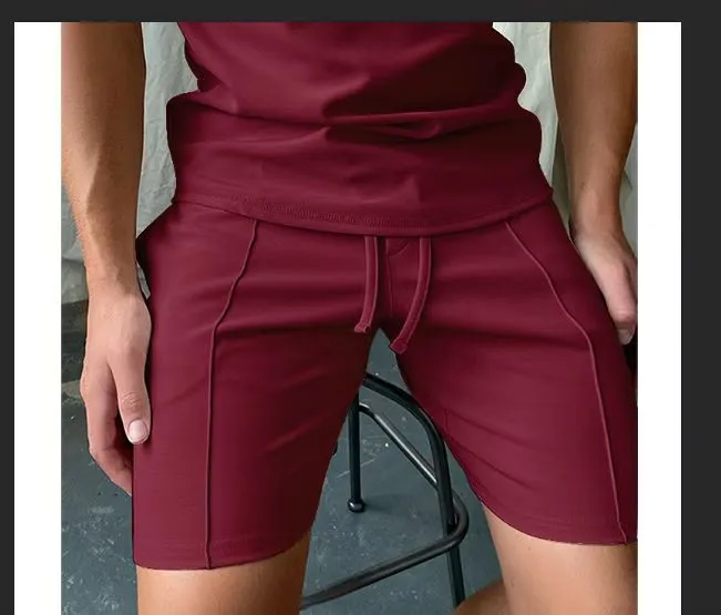 Solid Color Casual Fitness Sport Shorts