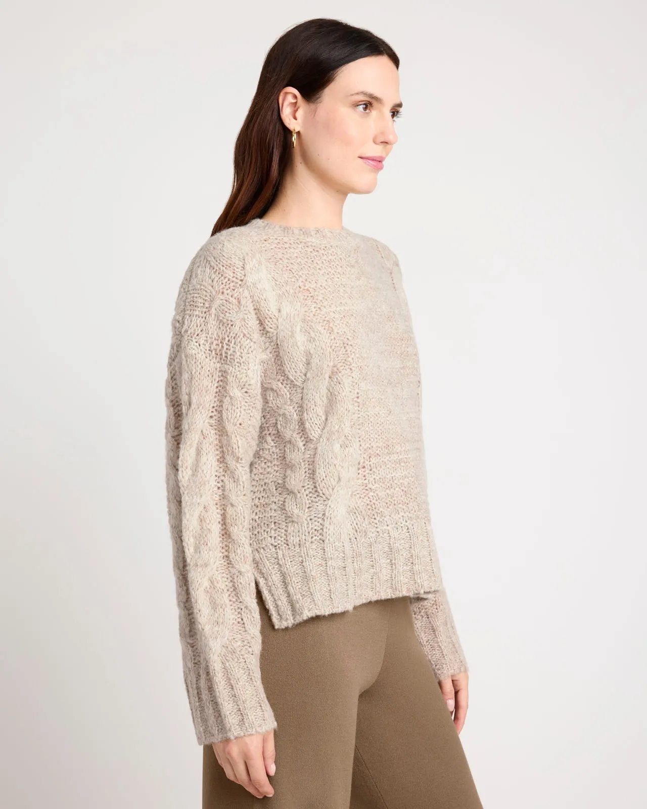 Splendid x Cellajaneblog Cashblend Cable Knit Sweater