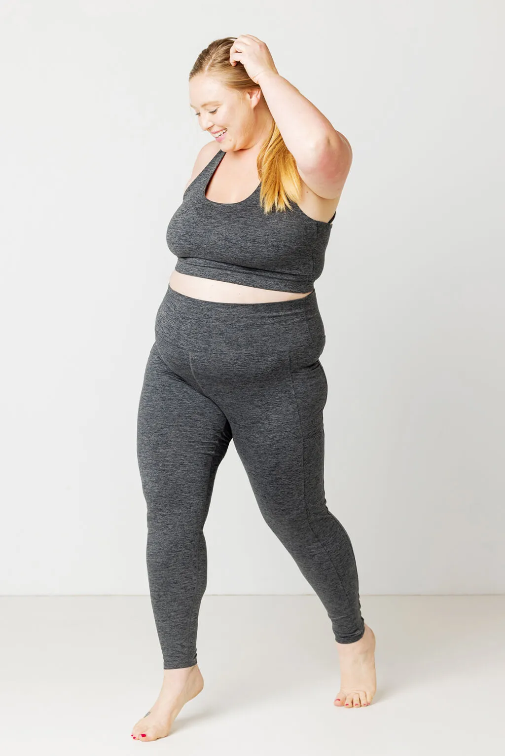 SuperSoft Pocket Leggings - Heather Gray