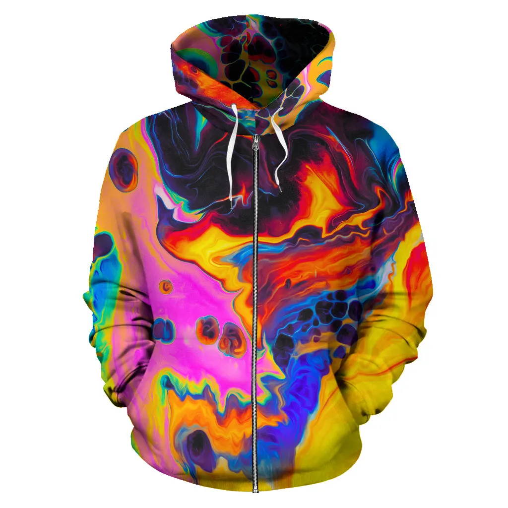 Wasted Time Zipper Hoodie | Geoglyser