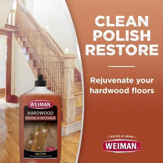 Weiman Hardwood Floor High Traffic Polish & Restorer (946ml)