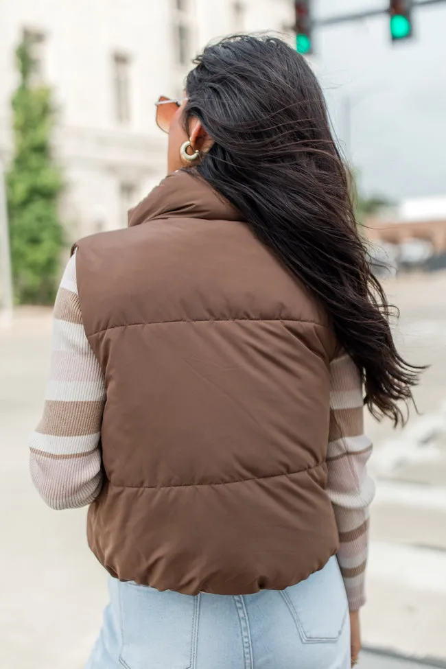 Where You See Fit Cocoa and Khaki Reversible Vest SALE