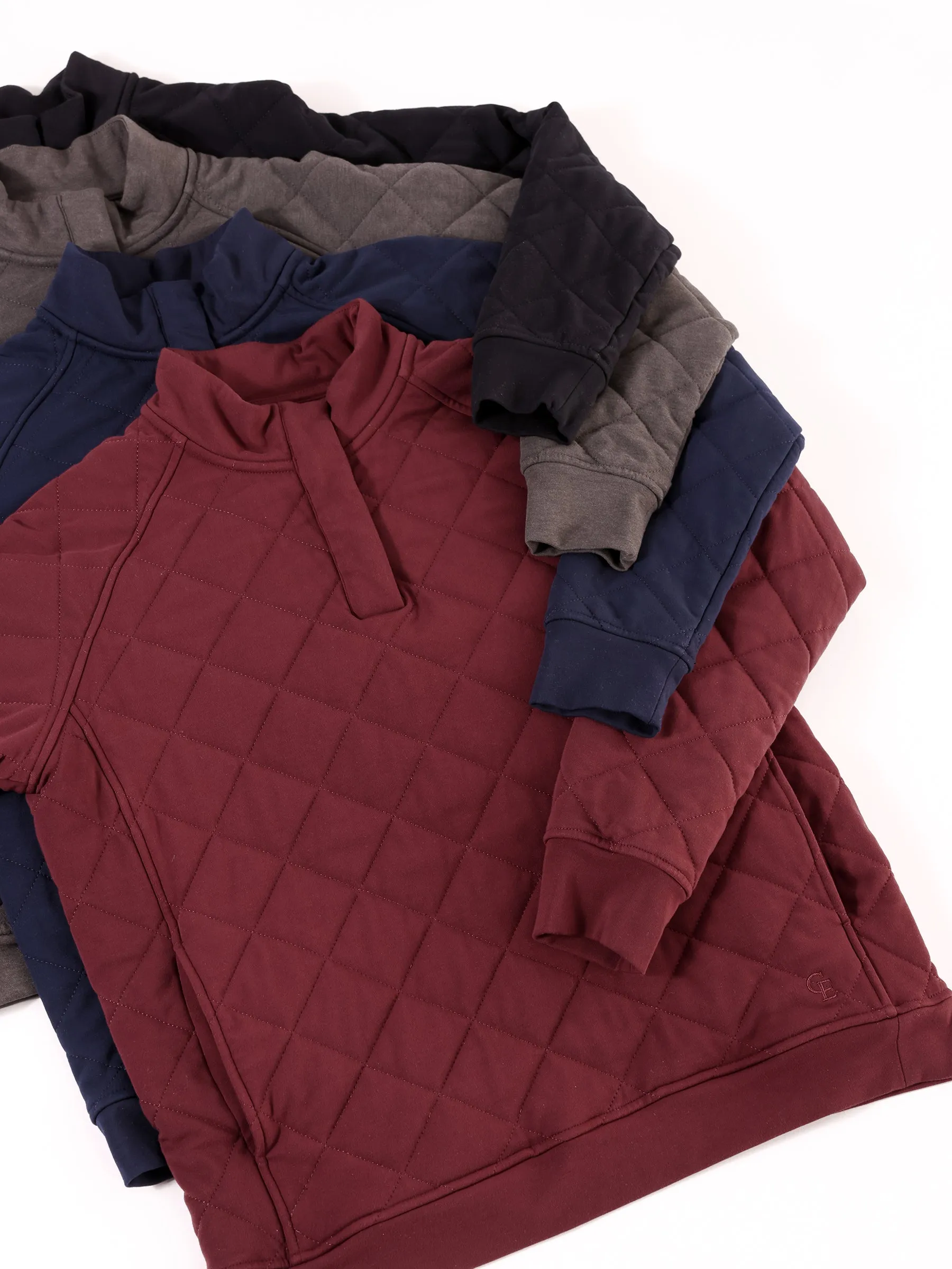 Women's Ultra-Soft Bamboo Quilted Snap Pullover